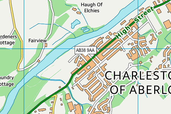 AB38 9AA map - OS VectorMap District (Ordnance Survey) AB38 9AA map - OS VectorMap District (Ordnance Survey)