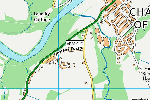 AB38 9LG map - OS VectorMap District (Ordnance Survey) AB38 9LG map - OS VectorMap District (Ordnance Survey)