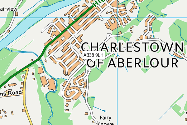 AB38 9LH map - OS VectorMap District (Ordnance Survey) AB38 9LH map - OS VectorMap District (Ordnance Survey)