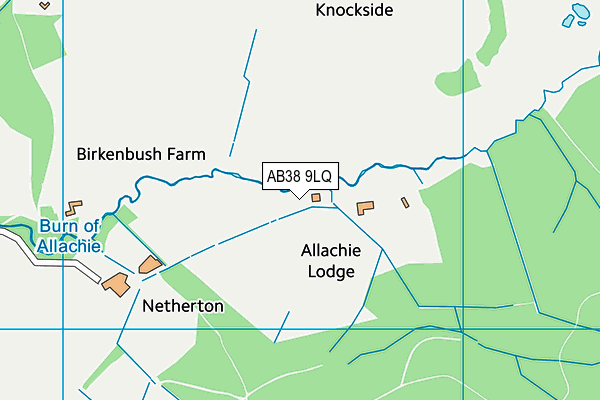 AB38 9LQ map - OS VectorMap District (Ordnance Survey) AB38 9LQ map - OS VectorMap District (Ordnance Survey)