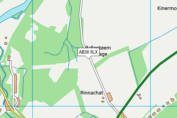 AB38 9LX map - OS VectorMap District (Ordnance Survey) AB38 9LX map - OS VectorMap District (Ordnance Survey)