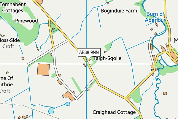 AB38 9NN map - OS VectorMap District (Ordnance Survey) AB38 9NN map - OS VectorMap District (Ordnance Survey)