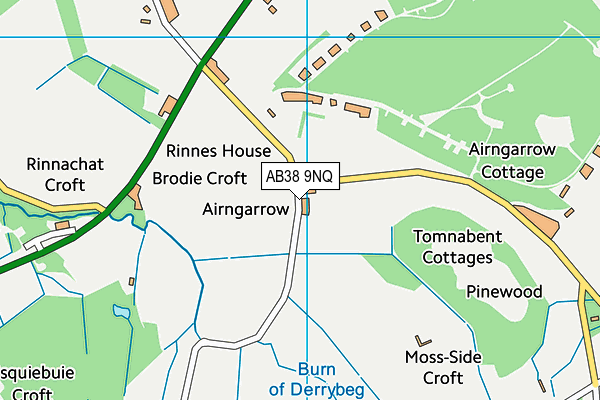 AB38 9NQ map - OS VectorMap District (Ordnance Survey) AB38 9NQ map - OS VectorMap District (Ordnance Survey)