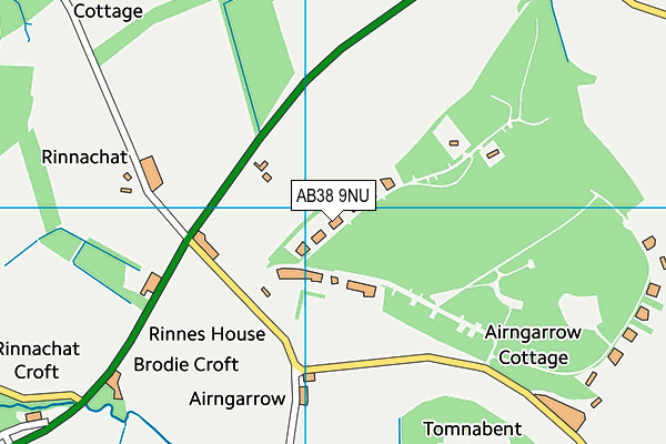 AB38 9NU map - OS VectorMap District (Ordnance Survey) AB38 9NU map - OS VectorMap District (Ordnance Survey)