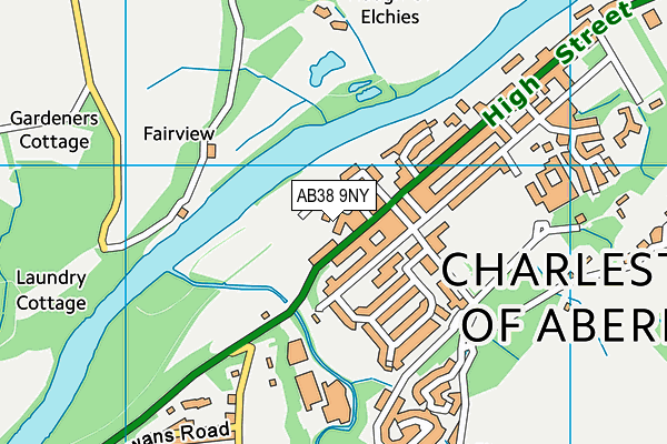 AB38 9NY map - OS VectorMap District (Ordnance Survey) AB38 9NY map - OS VectorMap District (Ordnance Survey)