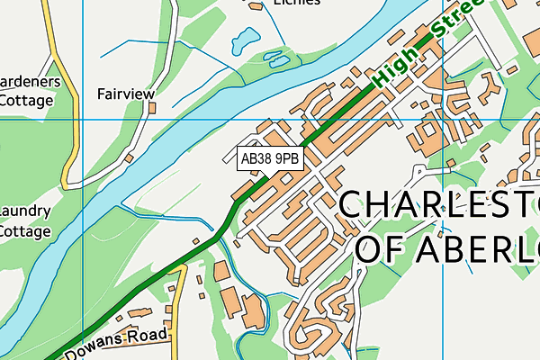 AB38 9PB map - OS VectorMap District (Ordnance Survey) AB38 9PB map - OS VectorMap District (Ordnance Survey)