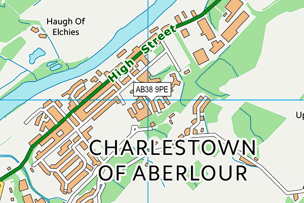 AB38 9PE map - OS VectorMap District (Ordnance Survey) AB38 9PE map - OS VectorMap District (Ordnance Survey)