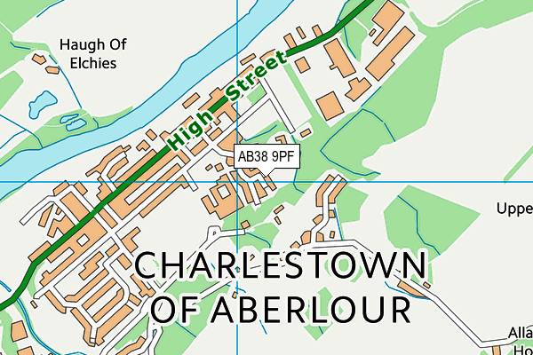 AB38 9PF map - OS VectorMap District (Ordnance Survey) AB38 9PF map - OS VectorMap District (Ordnance Survey)