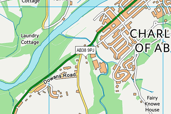 AB38 9PJ map - OS VectorMap District (Ordnance Survey) AB38 9PJ map - OS VectorMap District (Ordnance Survey)