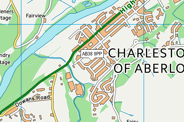 AB38 9PP map - OS VectorMap District (Ordnance Survey) AB38 9PP map - OS VectorMap District (Ordnance Survey)