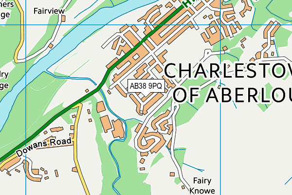 AB38 9PQ map - OS VectorMap District (Ordnance Survey) AB38 9PQ map - OS VectorMap District (Ordnance Survey)