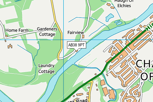 AB38 9PT map - OS VectorMap District (Ordnance Survey) AB38 9PT map - OS VectorMap District (Ordnance Survey)