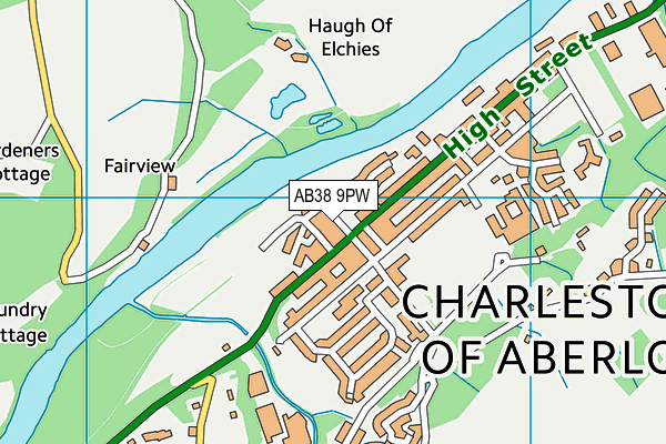 AB38 9PW map - OS VectorMap District (Ordnance Survey) AB38 9PW map - OS VectorMap District (Ordnance Survey)