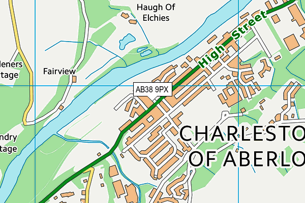AB38 9PX map - OS VectorMap District (Ordnance Survey) AB38 9PX map - OS VectorMap District (Ordnance Survey)