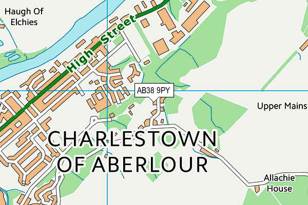 AB38 9PY map - OS VectorMap District (Ordnance Survey) AB38 9PY map - OS VectorMap District (Ordnance Survey)