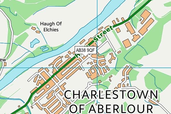 AB38 9QF map - OS VectorMap District (Ordnance Survey) AB38 9QF map - OS VectorMap District (Ordnance Survey)