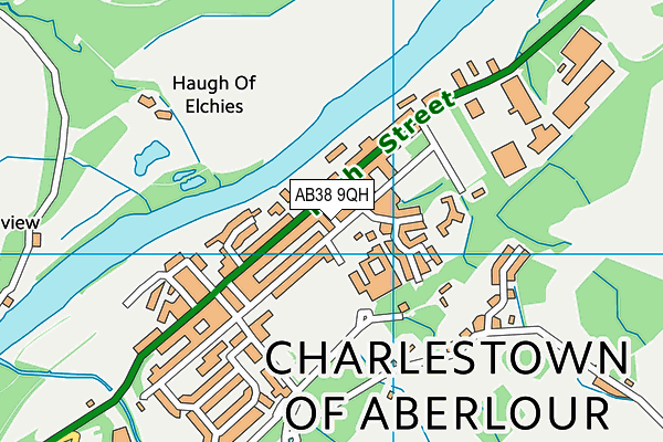 AB38 9QH map - OS VectorMap District (Ordnance Survey) AB38 9QH map - OS VectorMap District (Ordnance Survey)
