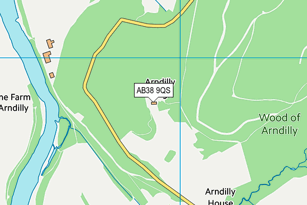 AB38 9QS map - OS VectorMap District (Ordnance Survey) AB38 9QS map - OS VectorMap District (Ordnance Survey)