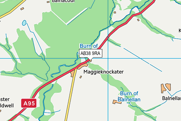 AB38 9RA map - OS VectorMap District (Ordnance Survey) AB38 9RA map - OS VectorMap District (Ordnance Survey)