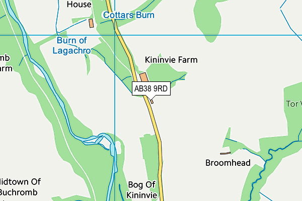 AB38 9RD map - OS VectorMap District (Ordnance Survey) AB38 9RD map - OS VectorMap District (Ordnance Survey)