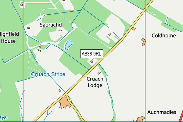 AB38 9RL map - OS VectorMap District (Ordnance Survey) AB38 9RL map - OS VectorMap District (Ordnance Survey)