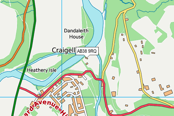 AB38 9RQ map - OS VectorMap District (Ordnance Survey) AB38 9RQ map - OS VectorMap District (Ordnance Survey)