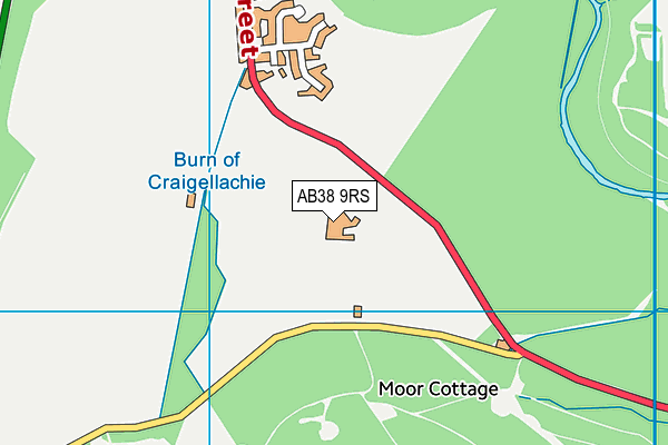 AB38 9RS map - OS VectorMap District (Ordnance Survey) AB38 9RS map - OS VectorMap District (Ordnance Survey)