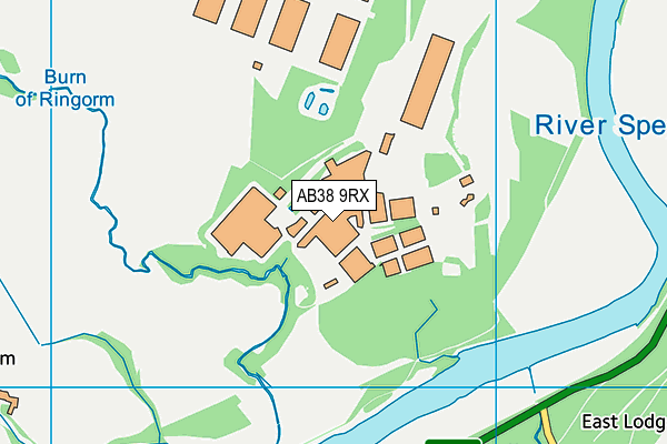 AB38 9RX map - OS VectorMap District (Ordnance Survey) AB38 9RX map - OS VectorMap District (Ordnance Survey)