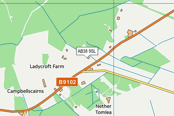 AB38 9SL map - OS VectorMap District (Ordnance Survey) AB38 9SL map - OS VectorMap District (Ordnance Survey)