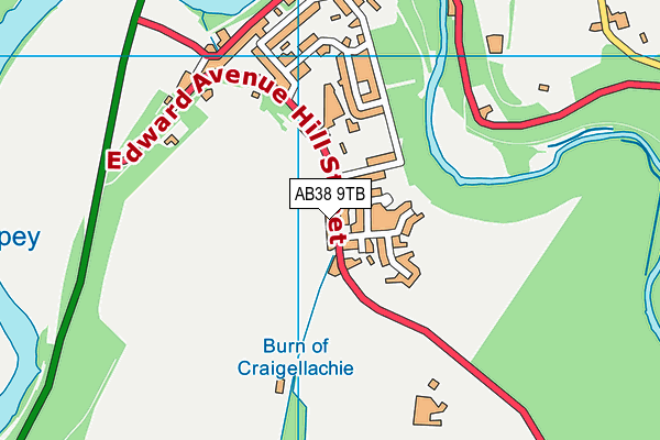 AB38 9TB map - OS VectorMap District (Ordnance Survey) AB38 9TB map - OS VectorMap District (Ordnance Survey)