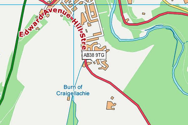 AB38 9TG map - OS VectorMap District (Ordnance Survey) AB38 9TG map - OS VectorMap District (Ordnance Survey)