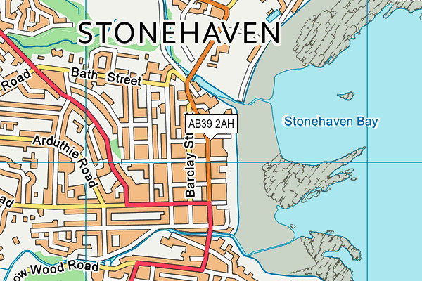 AB39 2AH map - OS VectorMap District (Ordnance Survey)