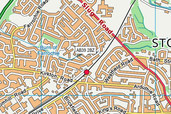 AB39 2BZ map - OS VectorMap District (Ordnance Survey) AB39 2BZ map - OS VectorMap District (Ordnance Survey)