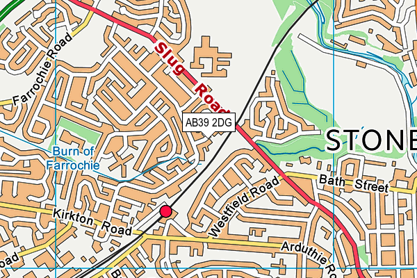 AB39 2DG map - OS VectorMap District (Ordnance Survey) AB39 2DG map - OS VectorMap District (Ordnance Survey)
