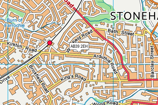 AB39 2EH map - OS VectorMap District (Ordnance Survey)