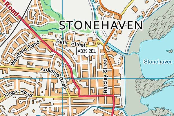AB39 2EL map - OS VectorMap District (Ordnance Survey)