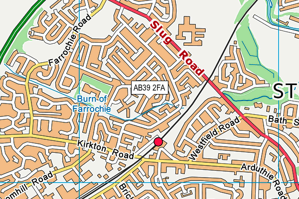 AB39 2FA map - OS VectorMap District (Ordnance Survey) AB39 2FA map - OS VectorMap District (Ordnance Survey)