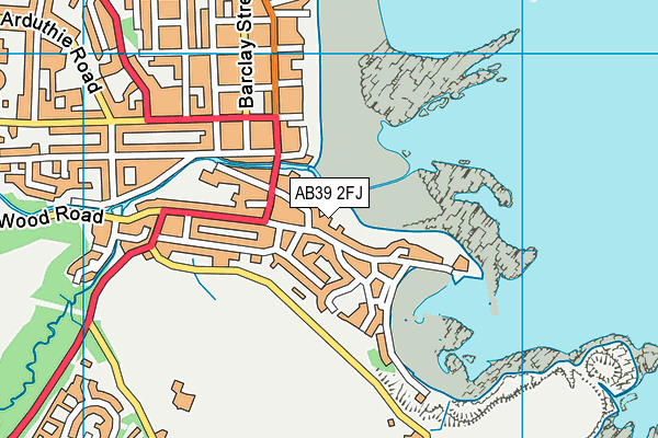 AB39 2FJ map - OS VectorMap District (Ordnance Survey) AB39 2FJ map - OS VectorMap District (Ordnance Survey)