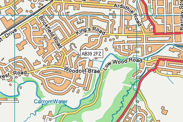 AB39 2FZ map - OS VectorMap District (Ordnance Survey) AB39 2FZ map - OS VectorMap District (Ordnance Survey)