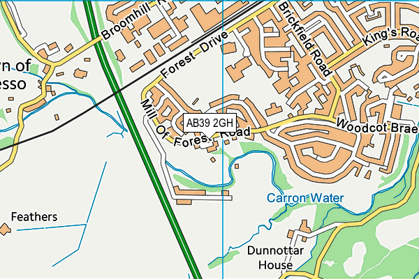 AB39 2GH map - OS VectorMap District (Ordnance Survey) AB39 2GH map - OS VectorMap District (Ordnance Survey)
