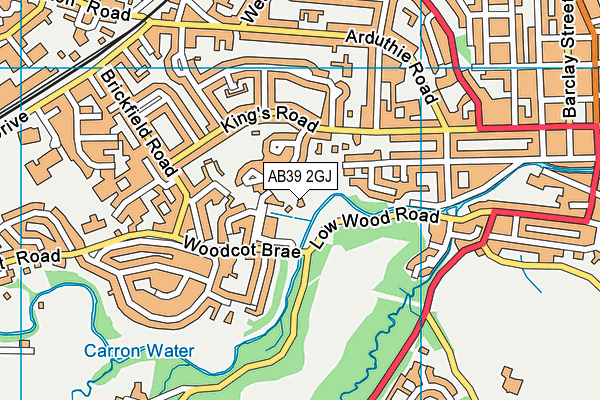 AB39 2GJ map - OS VectorMap District (Ordnance Survey) AB39 2GJ map - OS VectorMap District (Ordnance Survey)