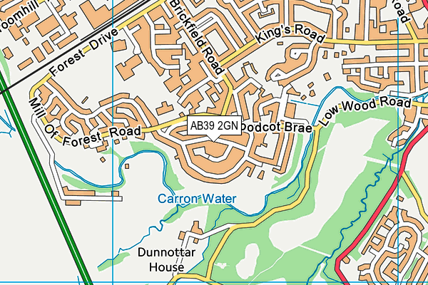 AB39 2GN map - OS VectorMap District (Ordnance Survey) AB39 2GN map - OS VectorMap District (Ordnance Survey)