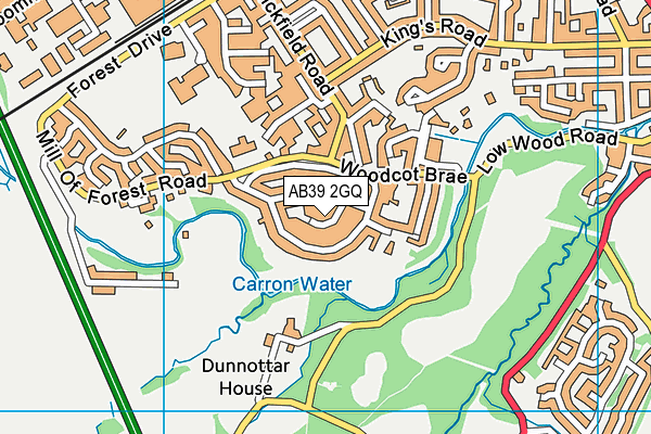 AB39 2GQ map - OS VectorMap District (Ordnance Survey) AB39 2GQ map - OS VectorMap District (Ordnance Survey)
