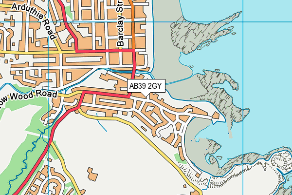 AB39 2GY map - OS VectorMap District (Ordnance Survey) AB39 2GY map - OS VectorMap District (Ordnance Survey)