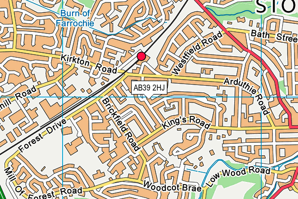 AB39 2HJ map - OS VectorMap District (Ordnance Survey) AB39 2HJ map - OS VectorMap District (Ordnance Survey)