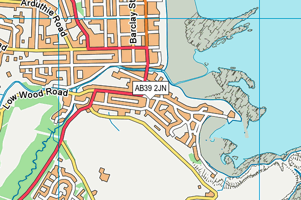 AB39 2JN map - OS VectorMap District (Ordnance Survey) AB39 2JN map - OS VectorMap District (Ordnance Survey)
