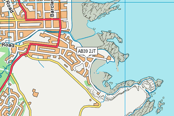 AB39 2JT map - OS VectorMap District (Ordnance Survey) AB39 2JT map - OS VectorMap District (Ordnance Survey)