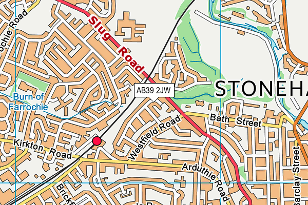 AB39 2JW map - OS VectorMap District (Ordnance Survey) AB39 2JW map - OS VectorMap District (Ordnance Survey)