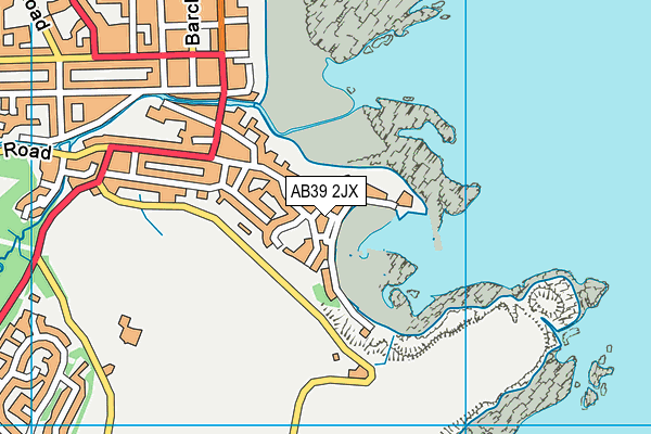 AB39 2JX map - OS VectorMap District (Ordnance Survey) AB39 2JX map - OS VectorMap District (Ordnance Survey)