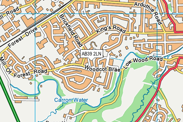 AB39 2LN map - OS VectorMap District (Ordnance Survey) AB39 2LN map - OS VectorMap District (Ordnance Survey)